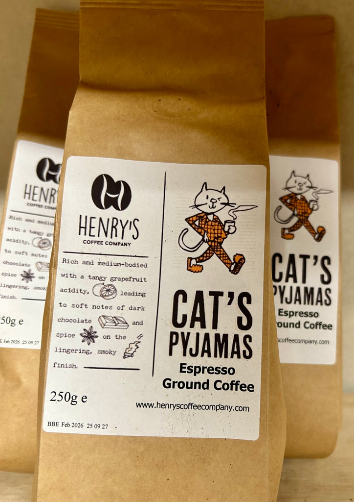 Henry's Cat's Pyjamas Espresso Ground Coffee